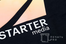 Черные футболки-поло с логотипом «Starter»